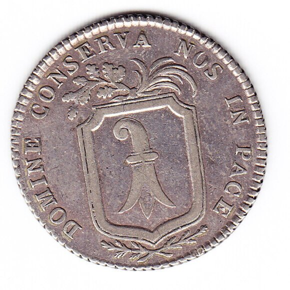 1809 Basel 3 Batzen Coin (b245) - Picture 2 of 2